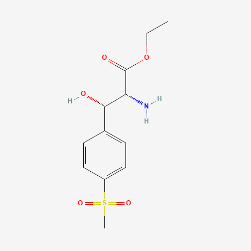 (2R,3S)-Ethyl 2-amino-3-hydroxy-3-(4-(methylsulfonyl)phenyl)propanoate