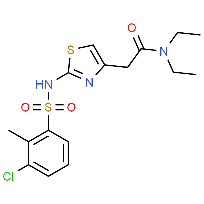 2-(2-(3-Chloro-2-methylphenylsulfonamido)thiazol-4-yl)-N,N-diethylacetamide