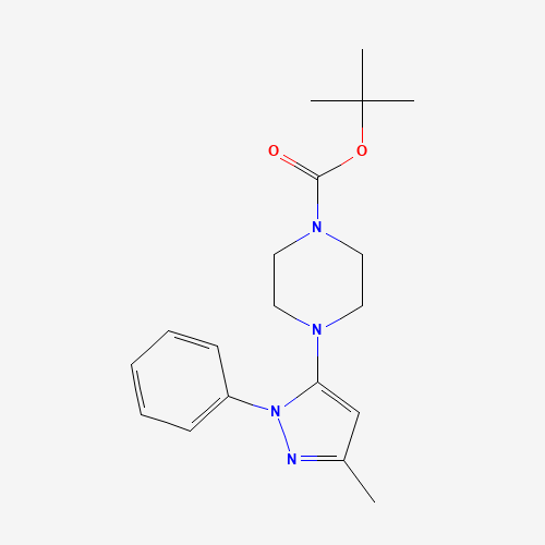 tert-Butyl 4-(3-methyl-1-phenyl-1H-pyrazol-5-yl)piperazine-1-carboxylate
