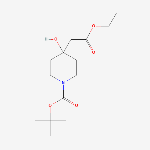 tert-Butyl 4-(2-ethoxy-2-oxoethyl)-4-hydroxypiperidine-1-carboxylate