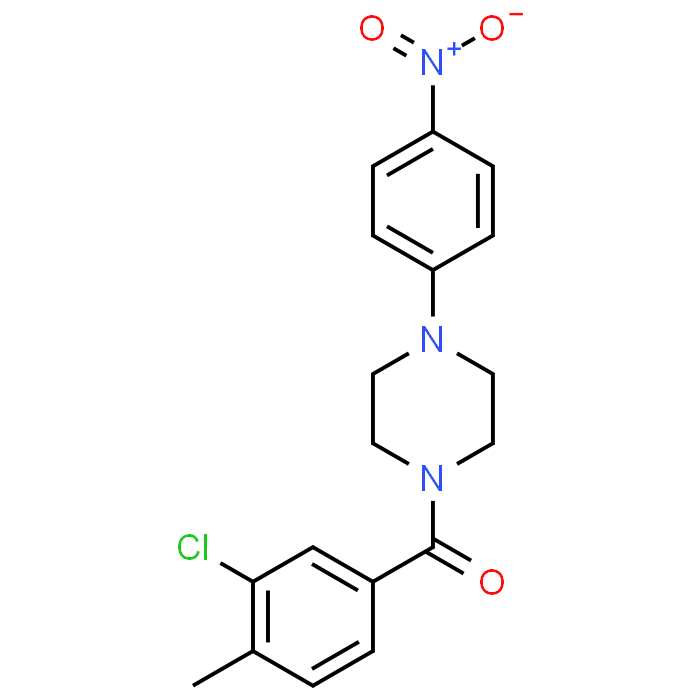 (3-Chloro-4-methylphenyl)(4-(4-nitrophenyl)piperazin-1-yl)methanone