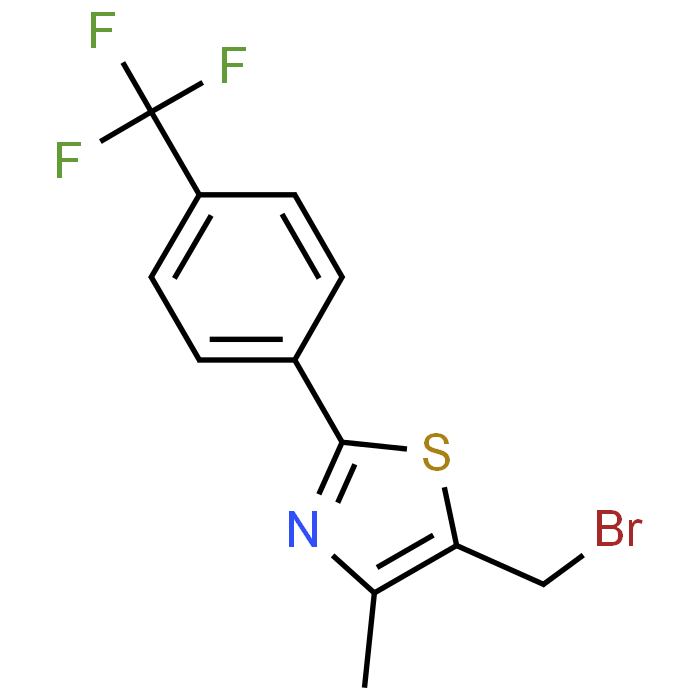 5-(Bromomethyl)-4-methyl-2-(4-(trifluoromethyl)phenyl)thiazole