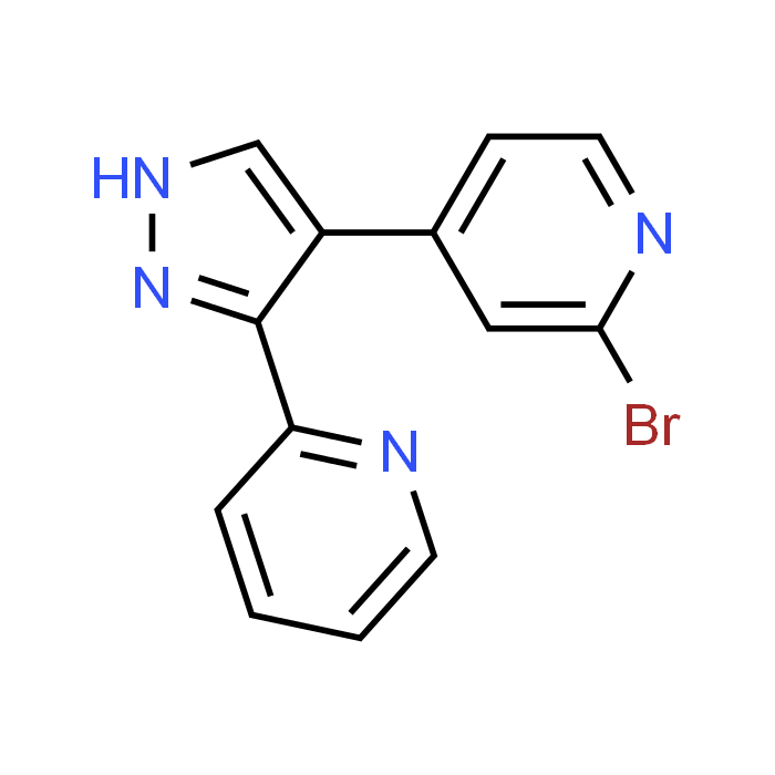 2-Bromo-4-(3-(pyridin-2-yl)-1H-pyrazol-4-yl)pyridine