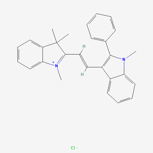 1,3,3-Trimethyl-2-(2-(1-methyl-2-phenyl-1H-indol-3-yl)vinyl)-3H-indol-1-ium chloride