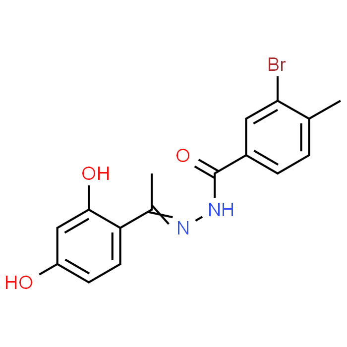 3-Bromo-N'-(1-(2,4-dihydroxyphenyl)ethylidene)-4-methylbenzohydrazide