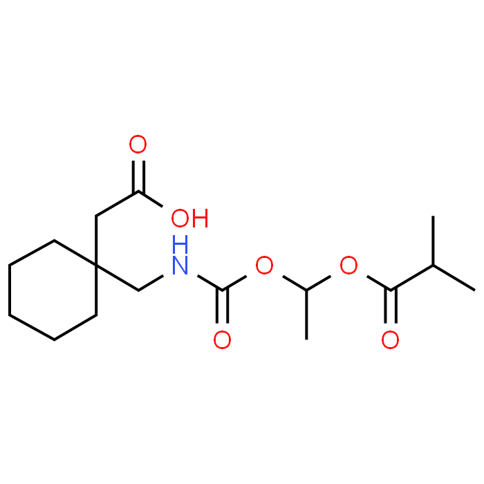 2-(1-((((1-(Isobutyryloxy)ethoxy)carbonyl)amino)methyl)cyclohexyl)acetic acid