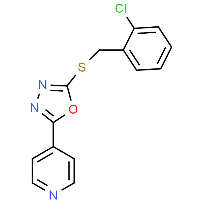 2-((2-Chlorobenzyl)thio)-5-(pyridin-4-yl)-1,3,4-oxadiazole