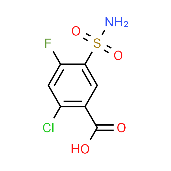 2-Chloro-4-fluoro-5-sulfamoylbenzoic acid