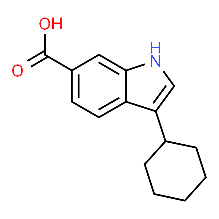 3-Cyclohexyl-1H-indole-6-carboxylic acid