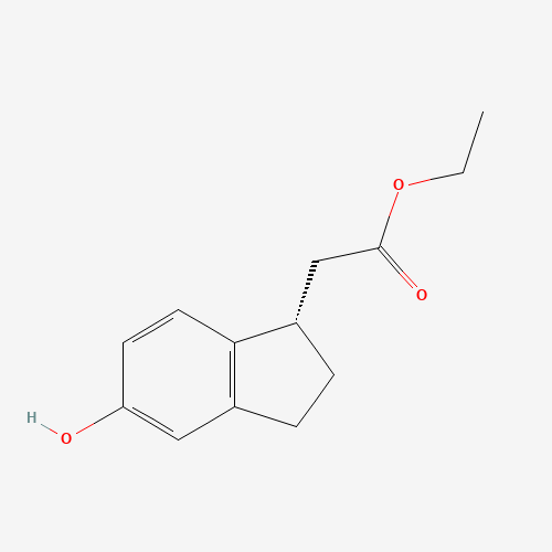 (S)-Ethyl 2-(5-hydroxy-2,3-dihydro-1H-inden-1-yl)acetate