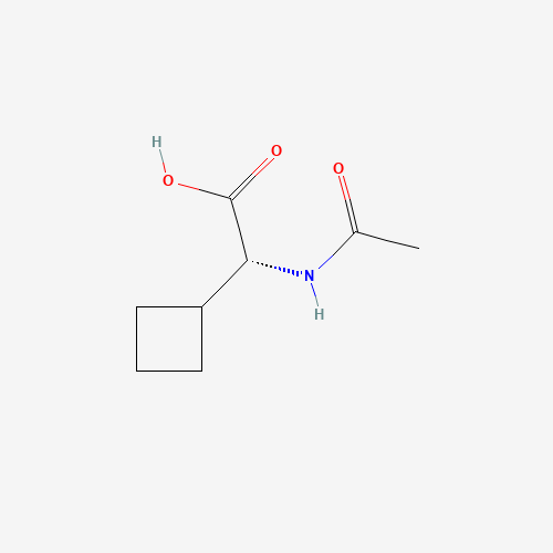 (R)-2-Acetamido-2-cyclobutylacetic acid