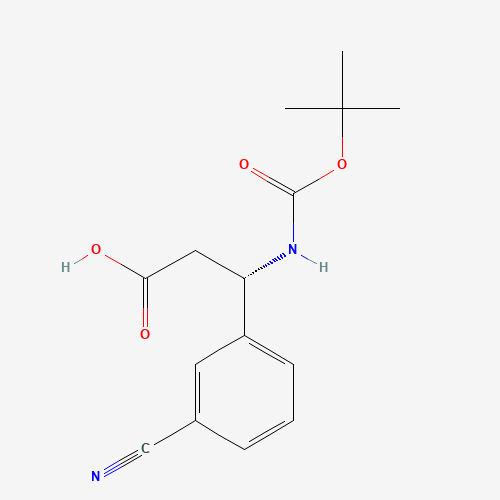 (S)-3-((tert-Butoxycarbonyl)amino)-3-(3-cyanophenyl)propanoic acid