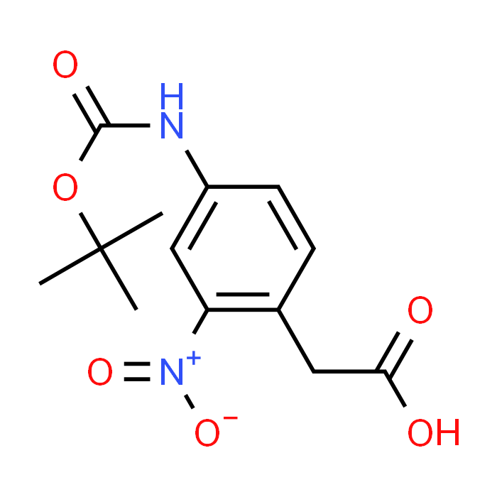 2-(4-((tert-Butoxycarbonyl)amino)-2-nitrophenyl)acetic acid