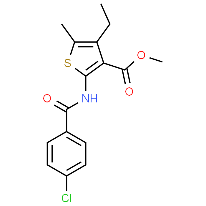 Methyl 2-(4-chlorobenzamido)-4-ethyl-5-methylthiophene-3-carboxylate