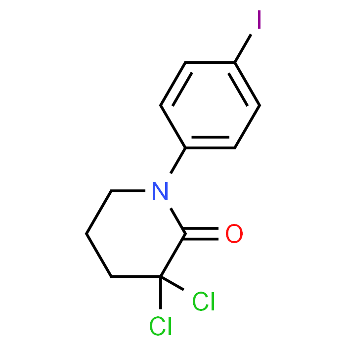 3,3-Dichloro-1-(4-iodophenyl)piperidin-2-one