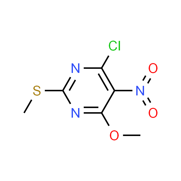 4-Chloro-6-methoxy-2-(methylthio)-5-nitropyrimidine