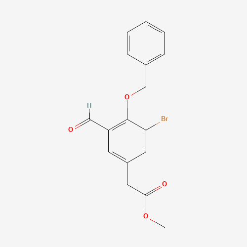 Methyl 2-(4-(benzyloxy)-3-bromo-5-formylphenyl)acetate