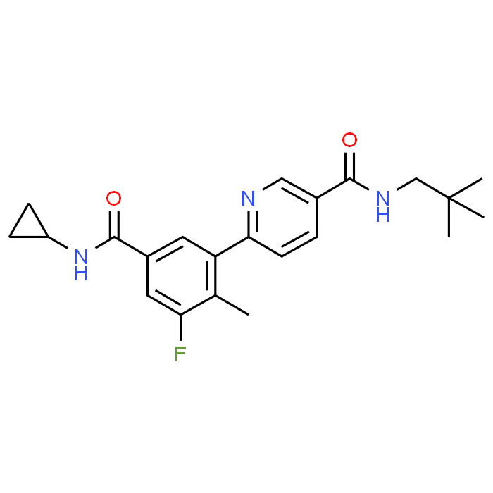 6-(5-(Cyclopropylcarbamoyl)-3-fluoro-2-methylphenyl)-N-neopentylnicotinamide