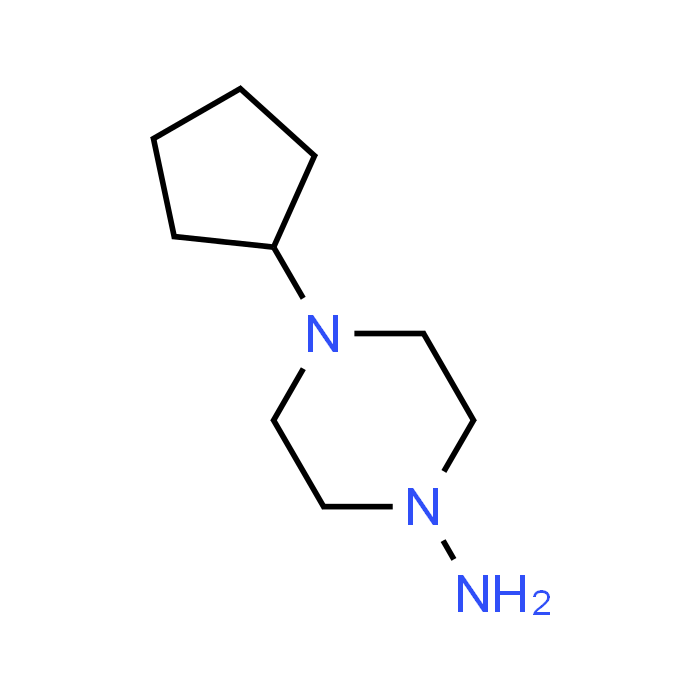 4-Cyclopentylpiperazin-1-amine