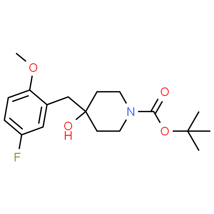 tert-Butyl 4-(5-fluoro-2-methoxybenzyl)-4-hydroxypiperidine-1-carboxylate