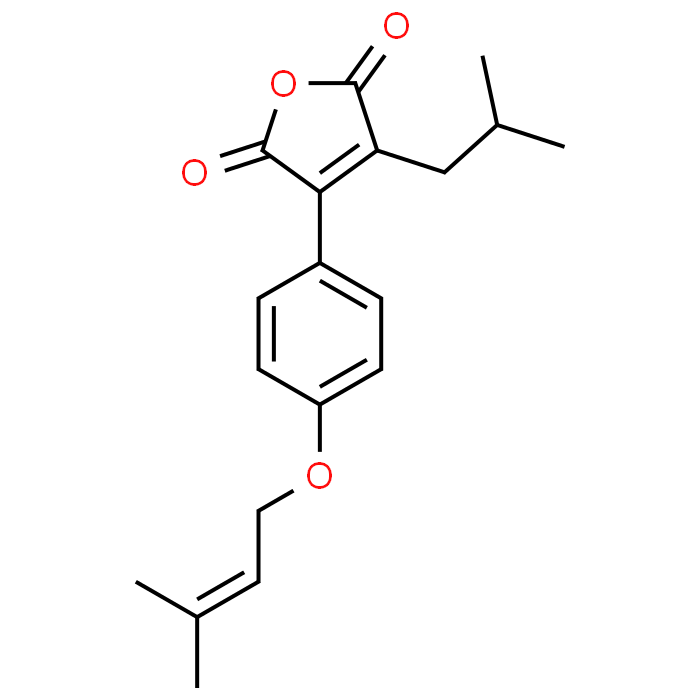 3-Isobutyl-4-(4-((3-methylbut-2-en-1-yl)oxy)phenyl)furan-2,5-dione
