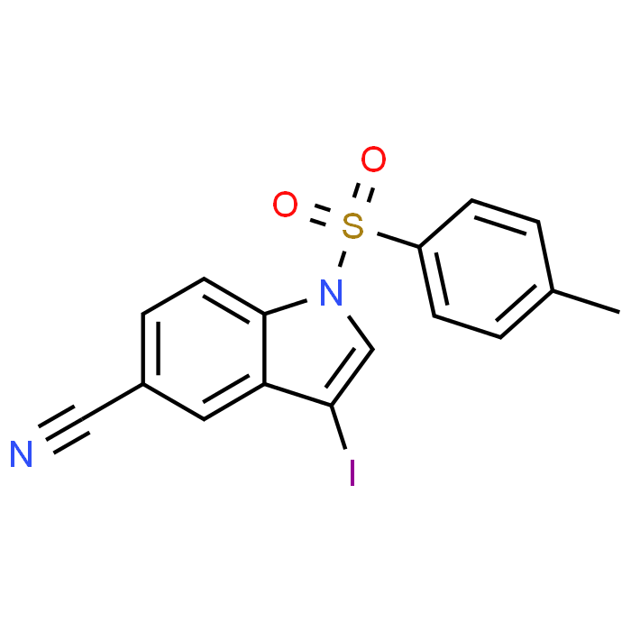3-Iodo-1-tosyl-1H-indole-5-carbonitrile