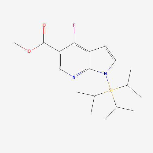 Methyl 4-fluoro-1-(triisopropylsilanyl)-7-azaindole-5-carboxylate