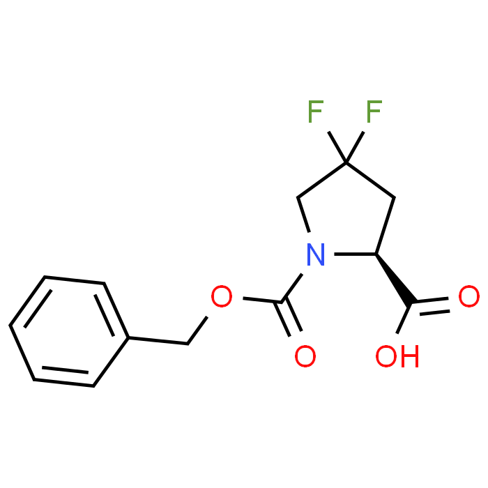 (S)-1-((Benzyloxy)carbonyl)-4,4-difluoropyrrolidine-2-carboxylic acid - Achmem