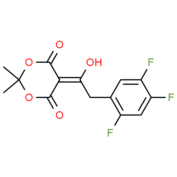 5-(1-Hydroxy-2-(2,4,5-trifluorophenyl)ethylidene)-2,2-dimethyl-1,3-dioxane-4,6-dione