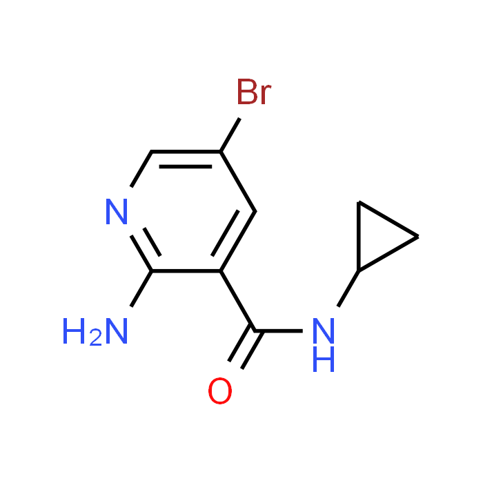 2-Amino-5-bromo-N-cyclopropylnicotinamide