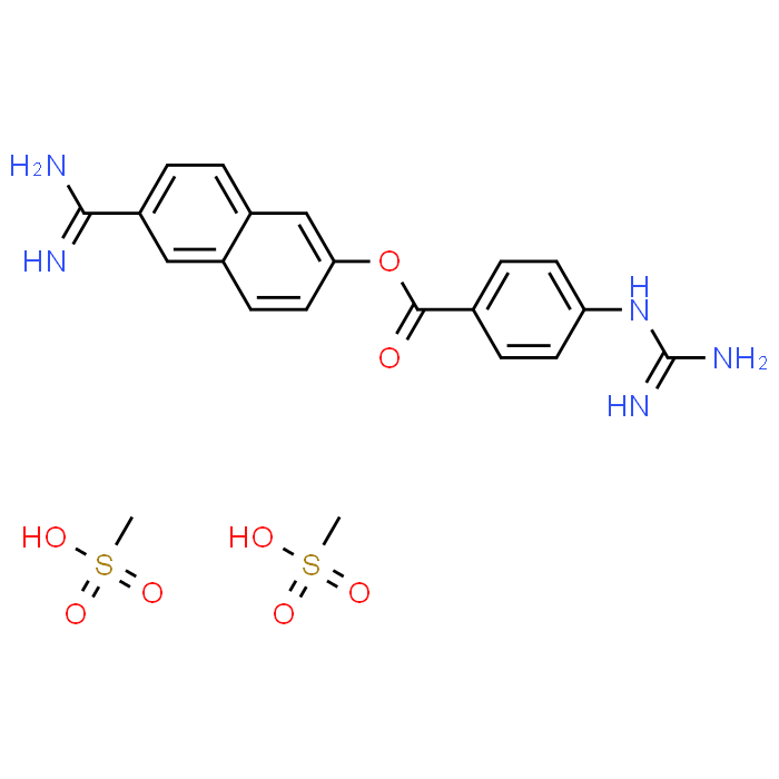 6-Carbamimidoylnaphthalen-2-yl 4-guanidinobenzoate dimethanesulfonate