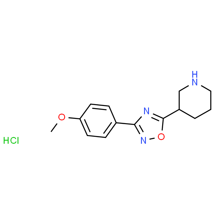 3-(4-Methoxyphenyl)-5-(piperidin-3-yl)-1,2,4-oxadiazole hydrochloride