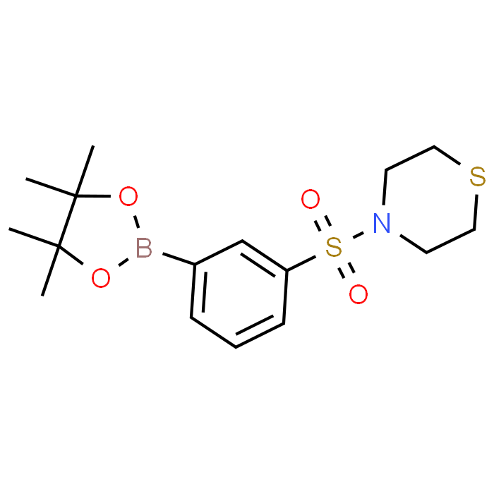 4-((3-(4,4,5,5-Tetramethyl-1,3,2-dioxaborolan-2-yl)phenyl)sulfonyl)thiomorpholine