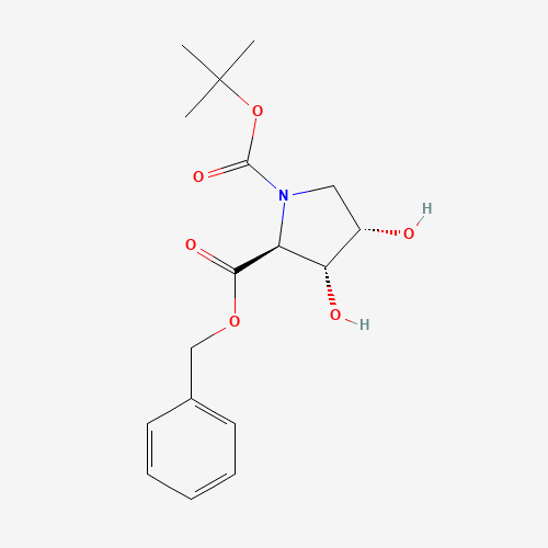 2-Benzyl 1-(tert-butyl) (2S,3R,4S)-3,4-dihydroxypyrrolidine-1,2-dicarboxylate