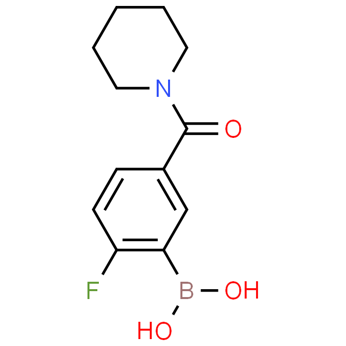 (2-Fluoro-5-(piperidine-1-carbonyl)phenyl)boronic acid