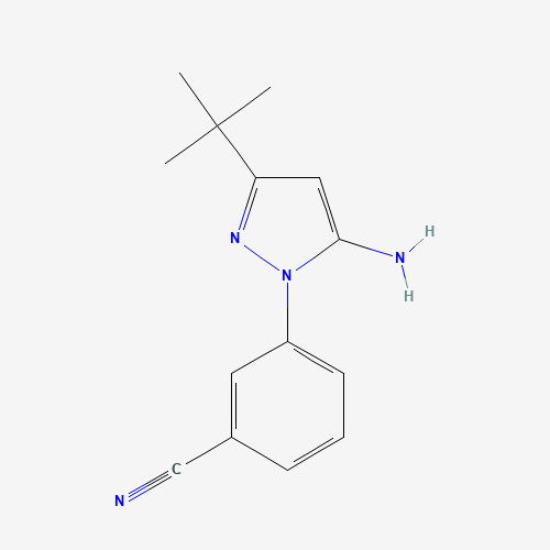 3-(5-Amino-3-tert-butyl-1H-pyrazol-1-yl)benzonitrile
