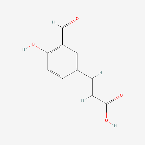 (2E)-3-(3-Formyl-4-hydroxyphenyl)prop-2-enoic acid