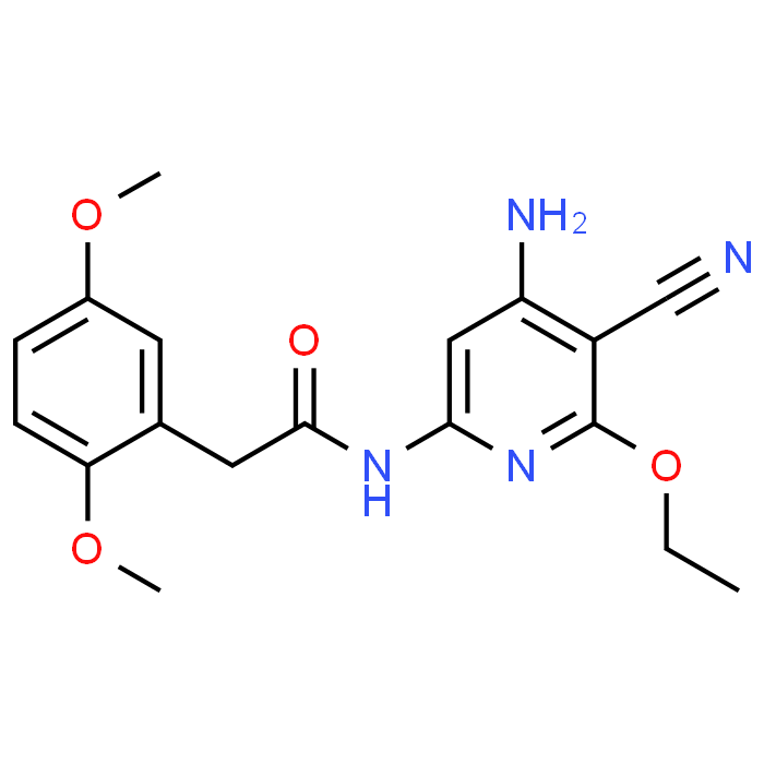 N-(4-Amino-5-cyano-6-ethoxypyridin-2-yl)-2-(2,5-dimethoxyphenyl)acetamide