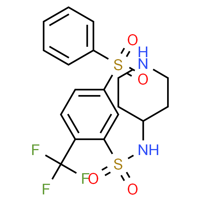 5-(Phenylsulfonyl)-N-(piperidin-4-yl)-2-(trifluoromethyl)benzenesulfonamide