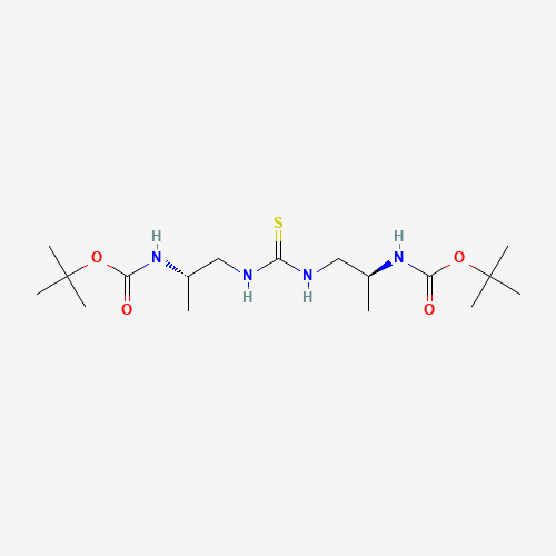 Di-tert-butyl ((2S,2'S)-(thiocarbonylbis(azanediyl))bis(propane-1,2-diyl))dicarbamate