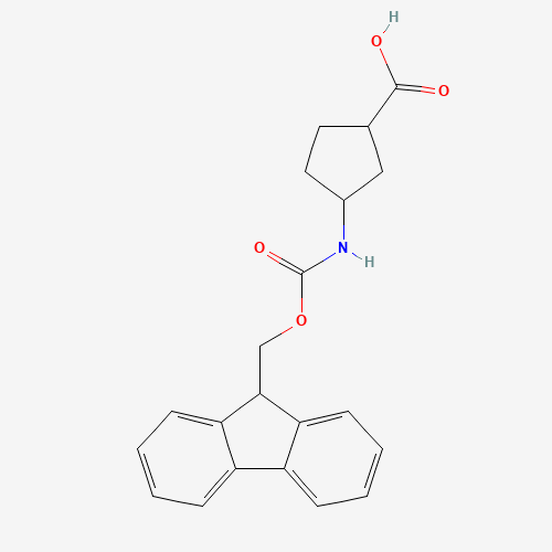 3-((((9H-Fluoren-9-yl)methoxy)carbonyl)amino)cyclopentane-1-carboxylic acid