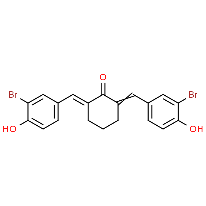 2,6-Bis(3-bromo-4-hydroxybenzylidene)cyclohexan-1-one