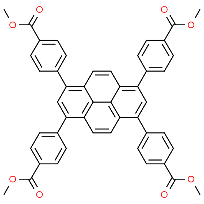 Tetramethyl 4,4',4'',4'''-(pyrene-1,3,6,8-tetrayl)tetrabenzoate