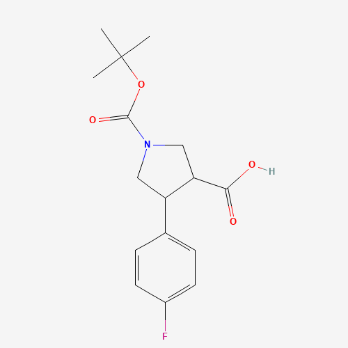 1-(tert-Butoxycarbonyl)-4-(4-fluorophenyl)pyrrolidine-3-carboxylic acid