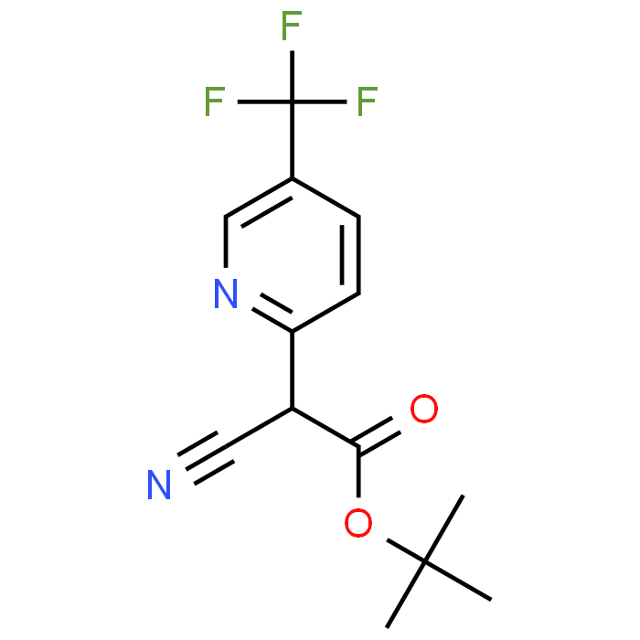 tert-Butyl 2-cyano-2-(5-(trifluoromethyl)pyridin-2-yl)acetate