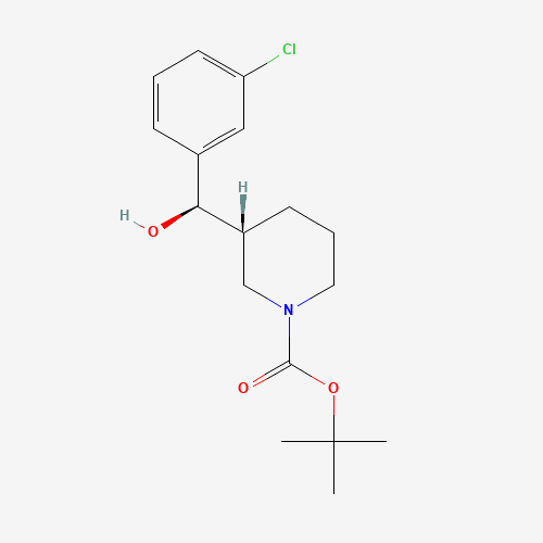 tert-Butyl (R)-3-((R)-(3-chlorophenyl)(hydroxy)methyl)piperidine-1-carboxylate