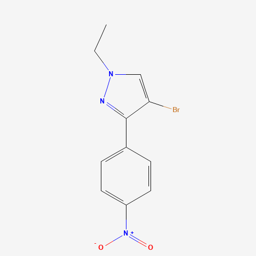 4-Bromo-1-ethyl-3-(4-nitrophenyl)-1H-pyrazole