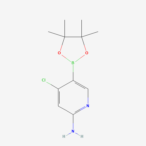 4-Chloro-5-(4,4,5,5-tetramethyl-1,3,2-dioxaborolan-2-yl)pyridin-2-amine