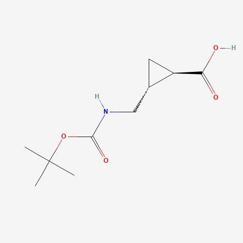 (1R,2R)-rel-2-(((tert-Butoxycarbonyl)amino)methyl)cyclopropanecarboxylic acid