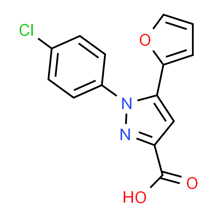 1-(4-Chlorophenyl)-5-(furan-2-yl)-1H-pyrazole-3-carboxylic acid